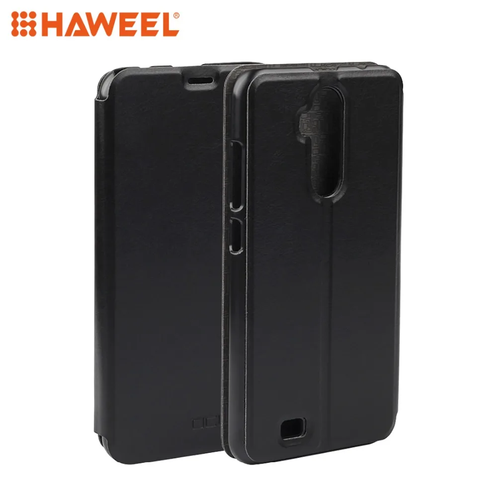 Чехол для телефона HAWEEL Oukitel C12/C12 Pro с горизонтальной текстурой кожаный защитный