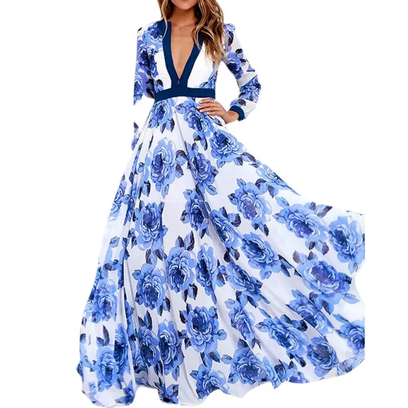 551.16 руб. 29% СКИДКА|Vestidos Богемские Платья для вечеринок большого размера платье женское сексуальное повседневное Глубокий V длинный вечерний короткий комбинезон с цветочным принтом платье Сарафан-in Платья from Женская одежда on Aliexpress.com | Alibaba Group