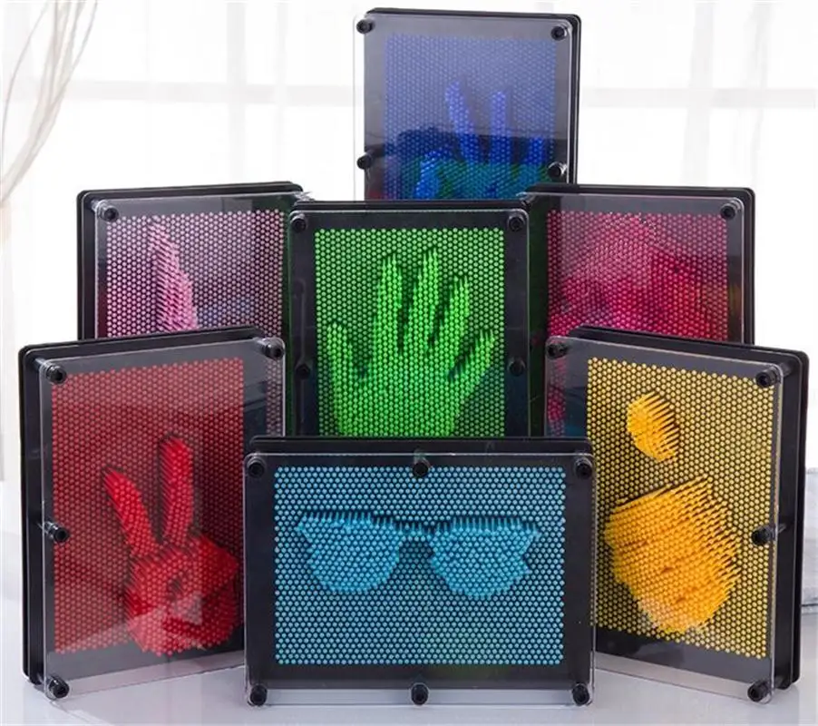 3D Clone Plastic Rectangular Fun Variety Needle Painting Toy Office