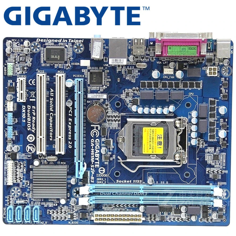 Placamãe Gigabyte Z77 Socket Lga 1155, I3 I5 I7 Ddr3, 32g, Atx Uefi