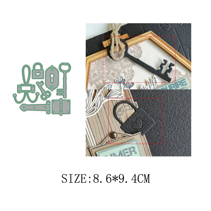 

Lock and key Metal Cutting Dies Craft Album Dies Scrapbooking New 2019 Dies Embossing Stencils Paper Card Making craft Die