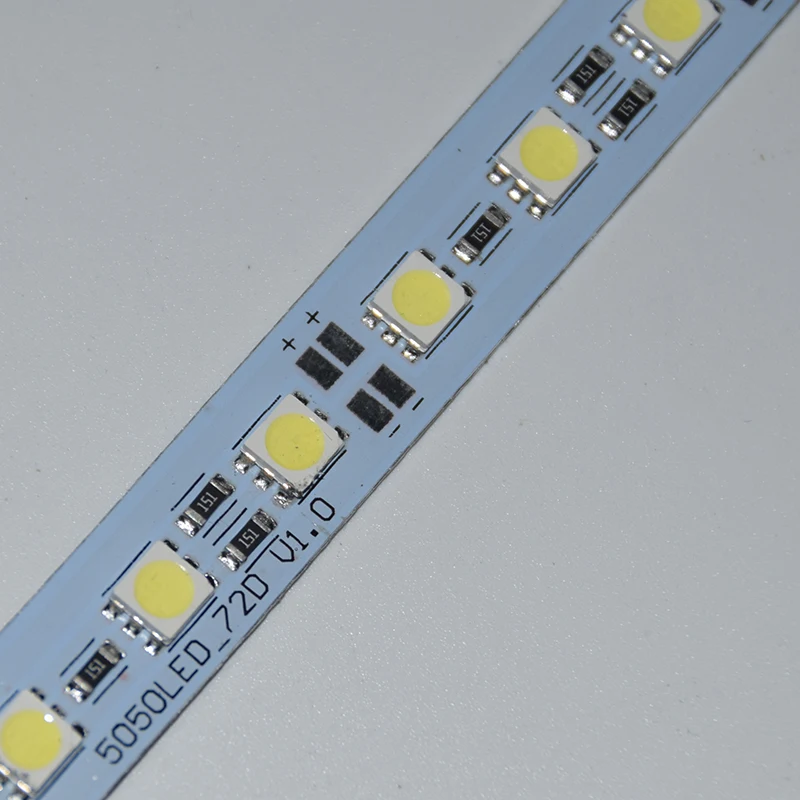 10 шт. супер яркий жесткий бар DC12V 50 см 36 led SMD 5050 Алюминий сплав светодиодное освещение для шкафа