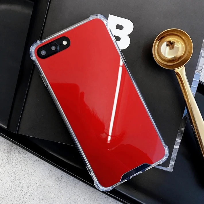 Mirror Phone Cases for iPhone 7 8 Plus TPU Back Protect Case for iPhone X 6 6 S 8 Plus Cover Reflect Girly Cute Case Capa Coque (9)