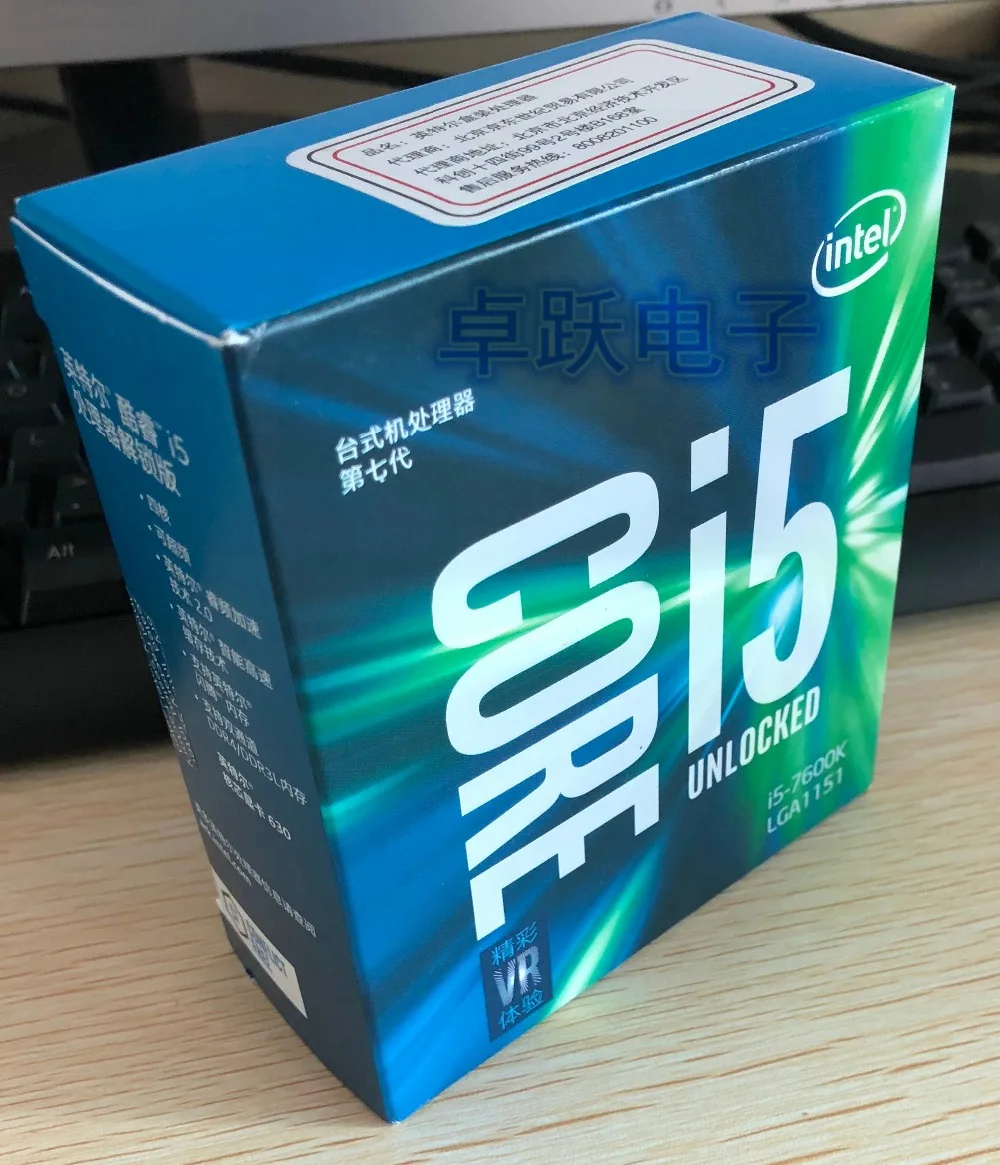 Intel Core i5-7600K I5 7600 K в штучной упаковке процессор CPU LGA 1151-land FC-LGA 14 нанометров четырехъядерный процессор