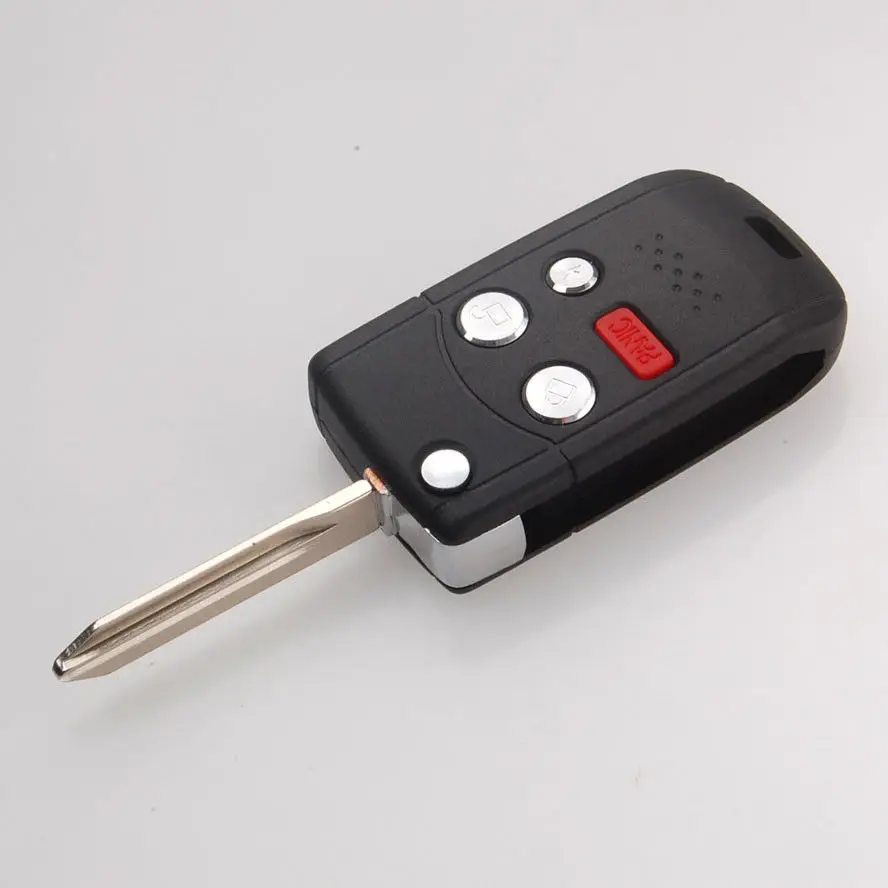 

Car Key Replacement 4 Buttons Folding Flip Blank Remote Key Case Shell Cover Holder for Refit F-ord Car Styling Car Covers