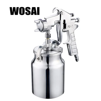 

WOSAI 1000ML Pneumatic Spray Gun Airbrush Sprayer Alloy Painting Atomizer Tool With Hopper For Painting Cars PQ-2