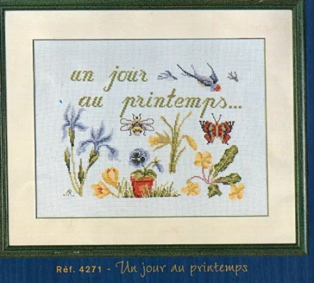 

SPRING DIY Craft Stich Cross Stitch Package Cotton Fabric Needlework Embroidery Crafts Counted Cross-Stitching Kit
