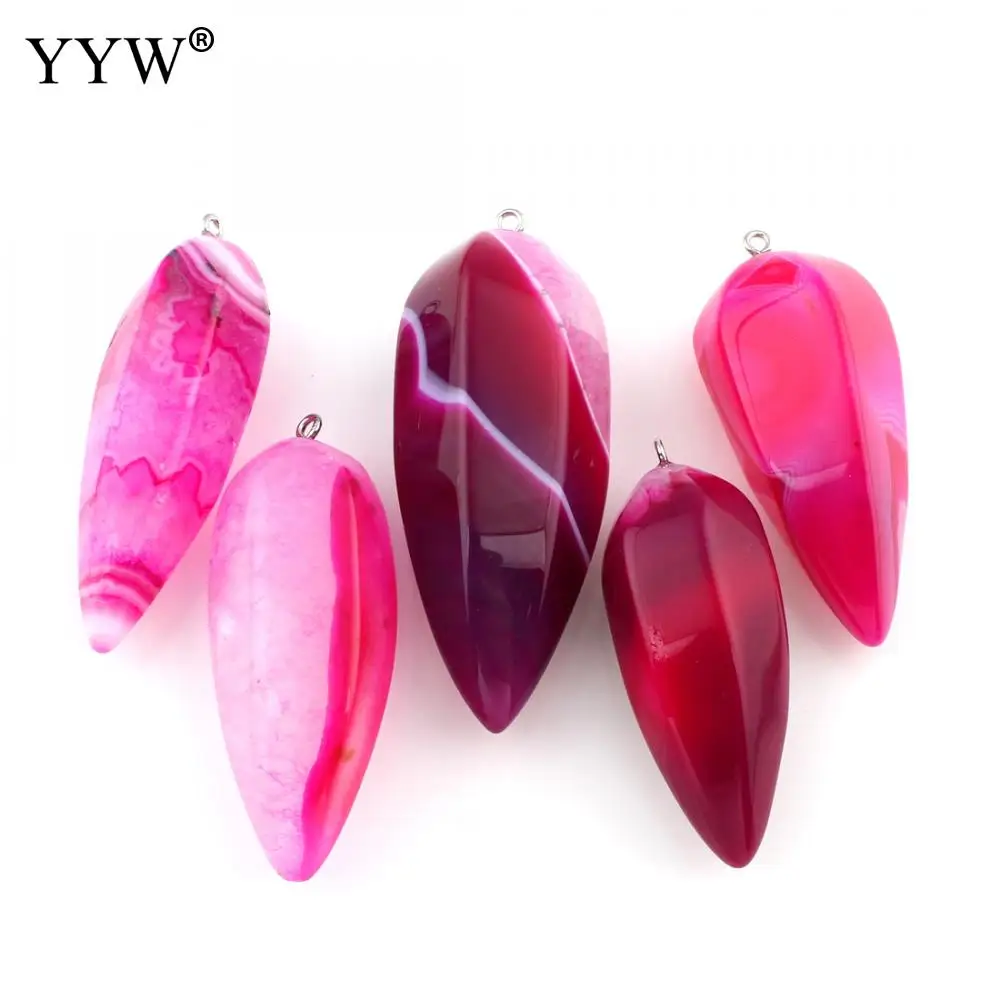 

2018 Natural Teardrop stone Pendants Pendulum Healing Crystal Chakra Reiki Beads random size for Women Men necklace Making