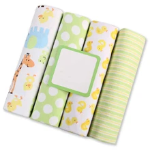 4 шт./партия детское одеяло s муслиновые пеленки хлопок Фланелевое детское Пеленальное Одеяло Для Фотография новорожденных Детская Муслиновая пеленка