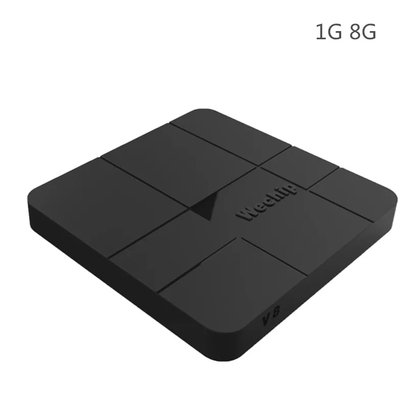 Wechip V8 новейший Amlogic S905W Android BOX 2G/16G Android 7.1.2 tv BOX четырехъядерный 2,4G беспроводной wifi телеприставка pk X96 mini - Цвет: 1G 8G