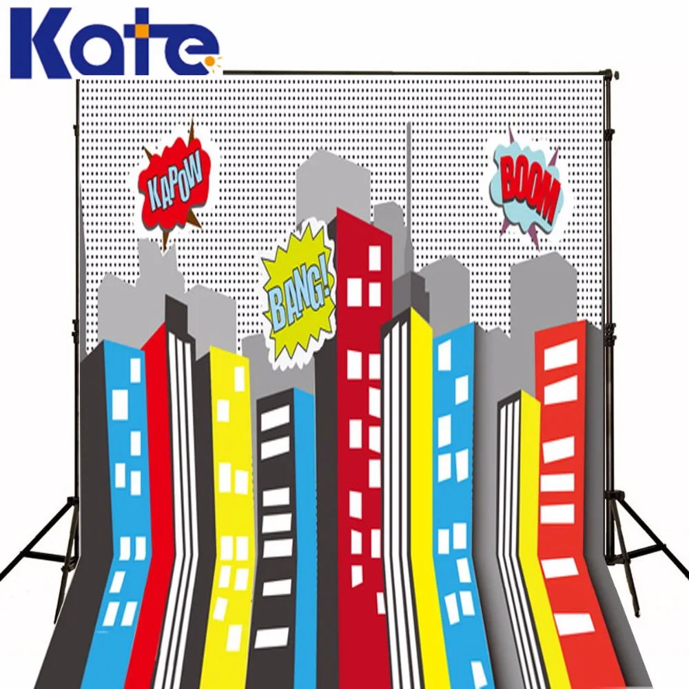 Children Photography Background Bomb City Birthday Backdrops High Building With Cool Cloud newborn baby kate image | Электроника