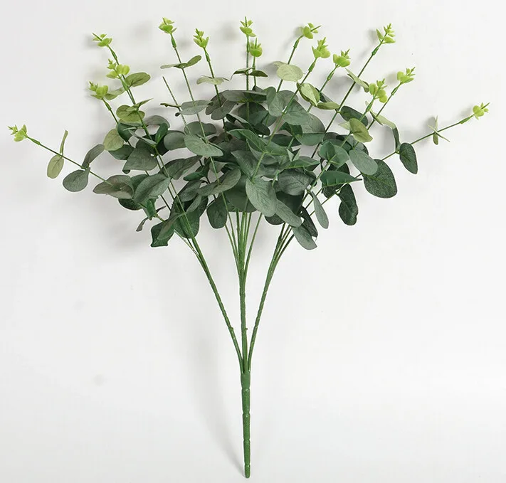 Индиго- 100 шт. лист в форме эвкалипта декоративный искусственный цветок свадебные цветочные покупки Mart Вечерние