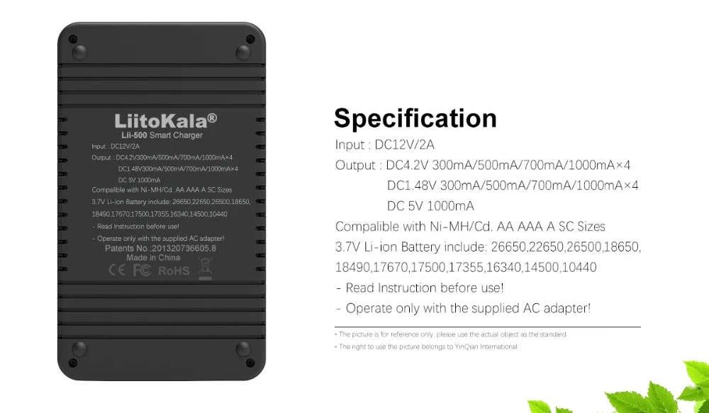 Зарядное устройство Liitokala Lii-500 18650, зарядное устройство 18650 1,2 в 3,7 в 3,2 в 3,85 В AA/AAA 26650 16340 25500 NiMH зарядное устройство для литиевых батарей