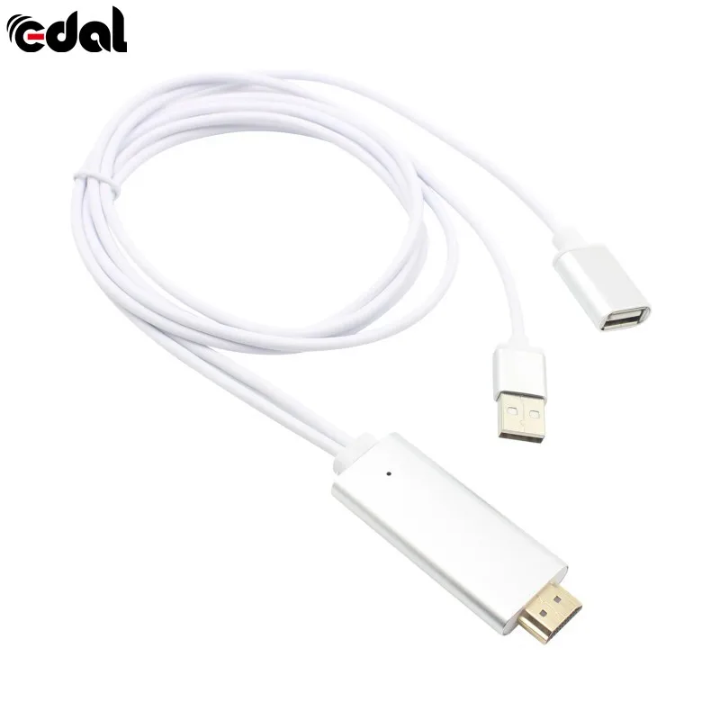 Кабель HDMI HDTV кабель адаптера AV 8 Pin/Micro USB к HDMI 1080 P для iPhone 5 6 S Plus для Android samsung Xiaomi LG