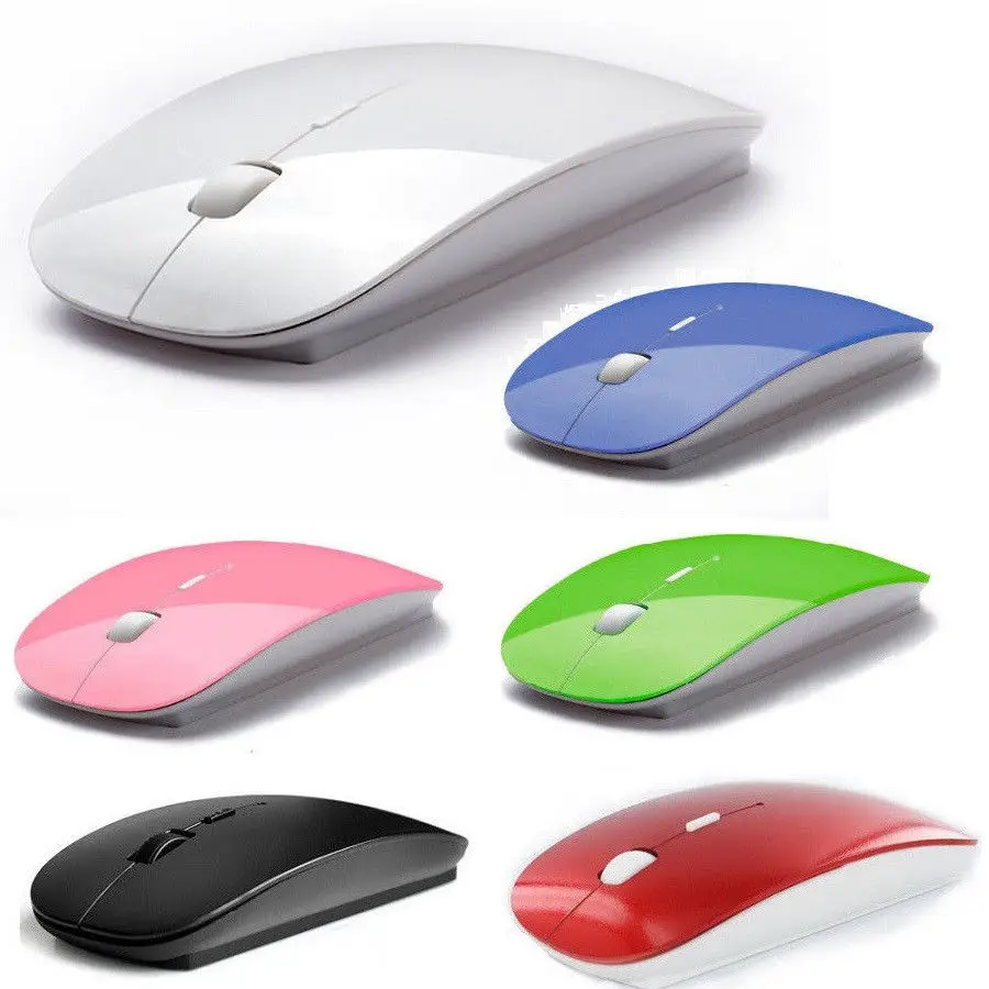 

2.4GHz Wireless Mouse Silent Button Ultra-Thin Wireless Optical Mouse USB Optical Mice For Desktop Laptop 2B25