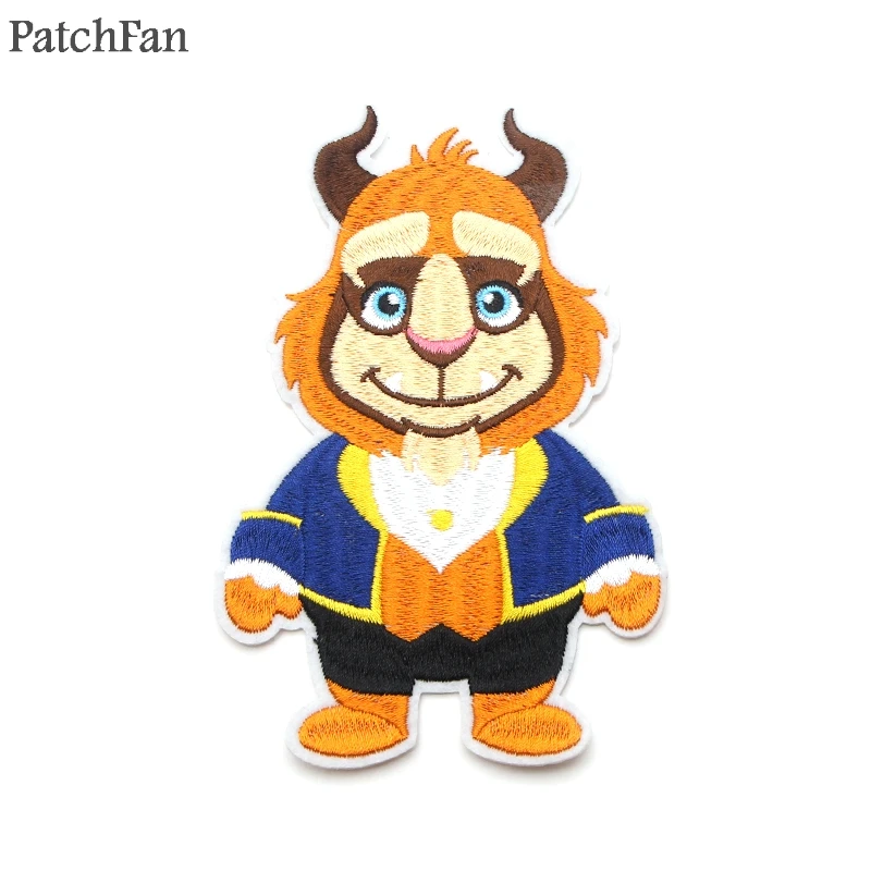 

Patchfan Beauty and the Beast Applique patches stickers pour sewing shirt bag clothing para clothes badges iron on t-shirt A1830