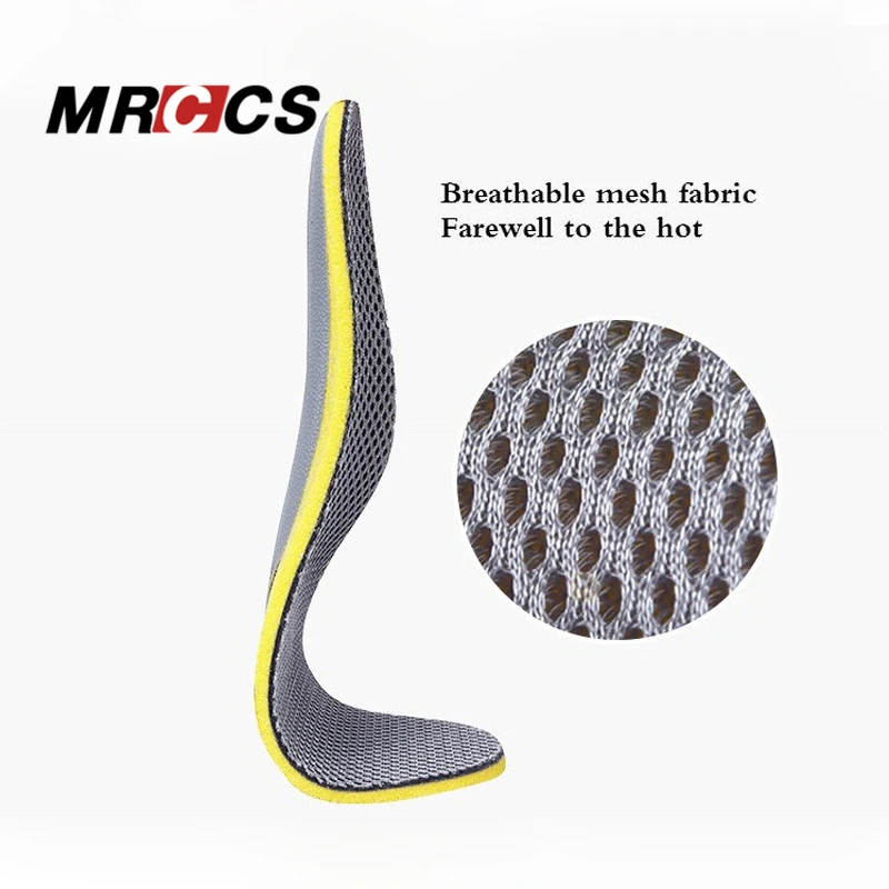 MRCCS, комфортная амортизирующая стелька для супинатора, дышащая стелька из сетчатой ткани переменного тока, для ежедневного бега и ходьбы, подходит для мужчин и женщин, свободный размер