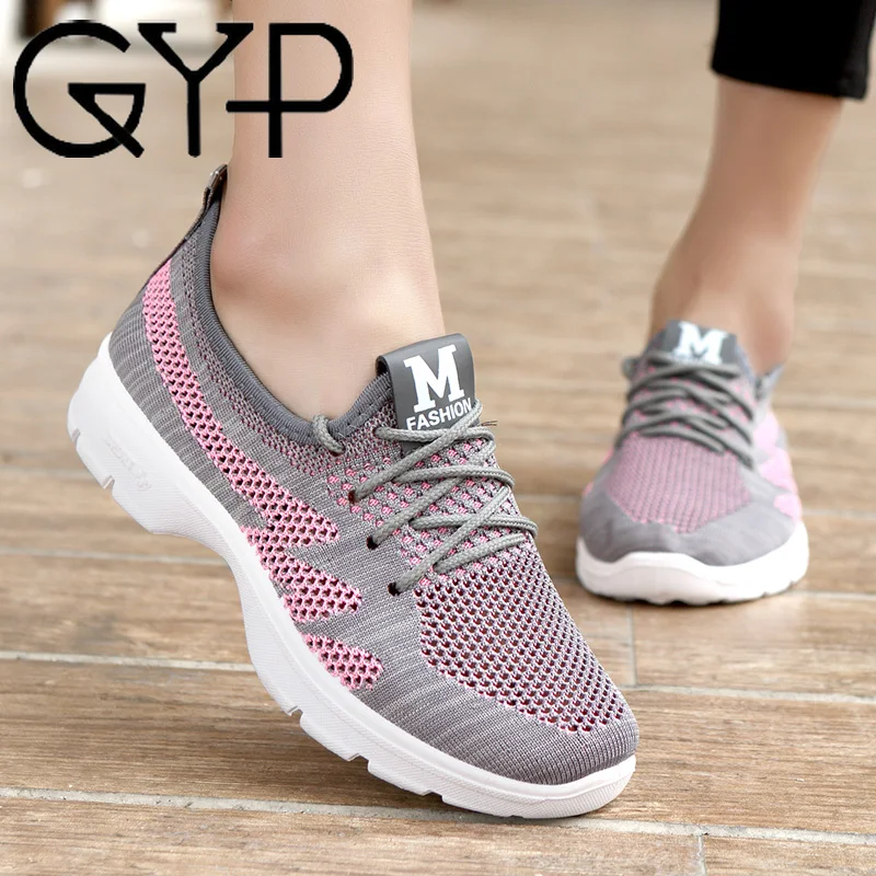 

GYP 2018 summer new breathable women sneakers light comfortable walking shoes female shoes zapatillas mujer YC-413