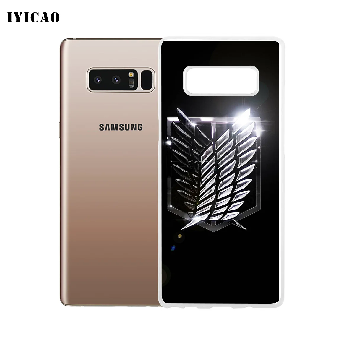 IYICAO атака на Титанов логотип мягкий силиконовый чехол для телефона Samsung A5 A6 Plus A7 A8