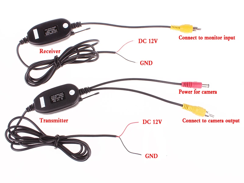 e transmissor para navegador, câmera traseira reversa, adaptador wi-fi de 9v a 12v