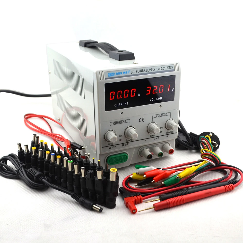 Multi-function protection LW-3010KDS 30V 10A 220v 0.01V/0.01A LED Digital Adjustable Switch DC Powe