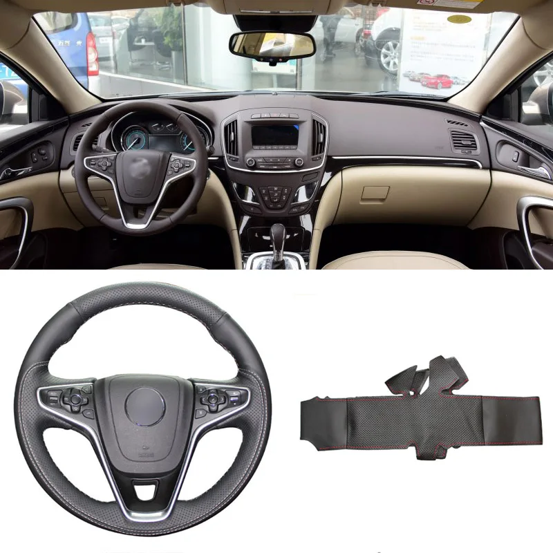 

Brand New DIY Sewing-on PU Leather Steering Wheel Cover Exact Fit For Buick Regal