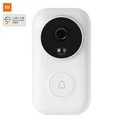 Xiaomi Mijia дверной звонок идентификация AI Face 720 P IR двухстороннее аудио-видео Обнаружение движения SMS Push домофон Бесплатная Облачное хранение