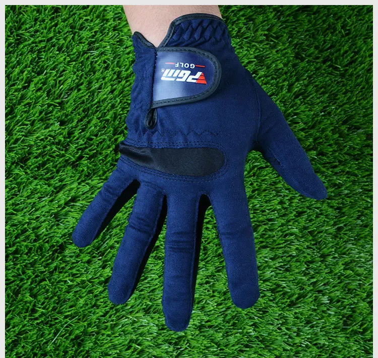 PGM мужские перчатки для гольфа с левой и правой рукой, износостойкие, супер волокна, спортивные, микрофибра, кожа, ткань, дышащие перчатки для гольфа