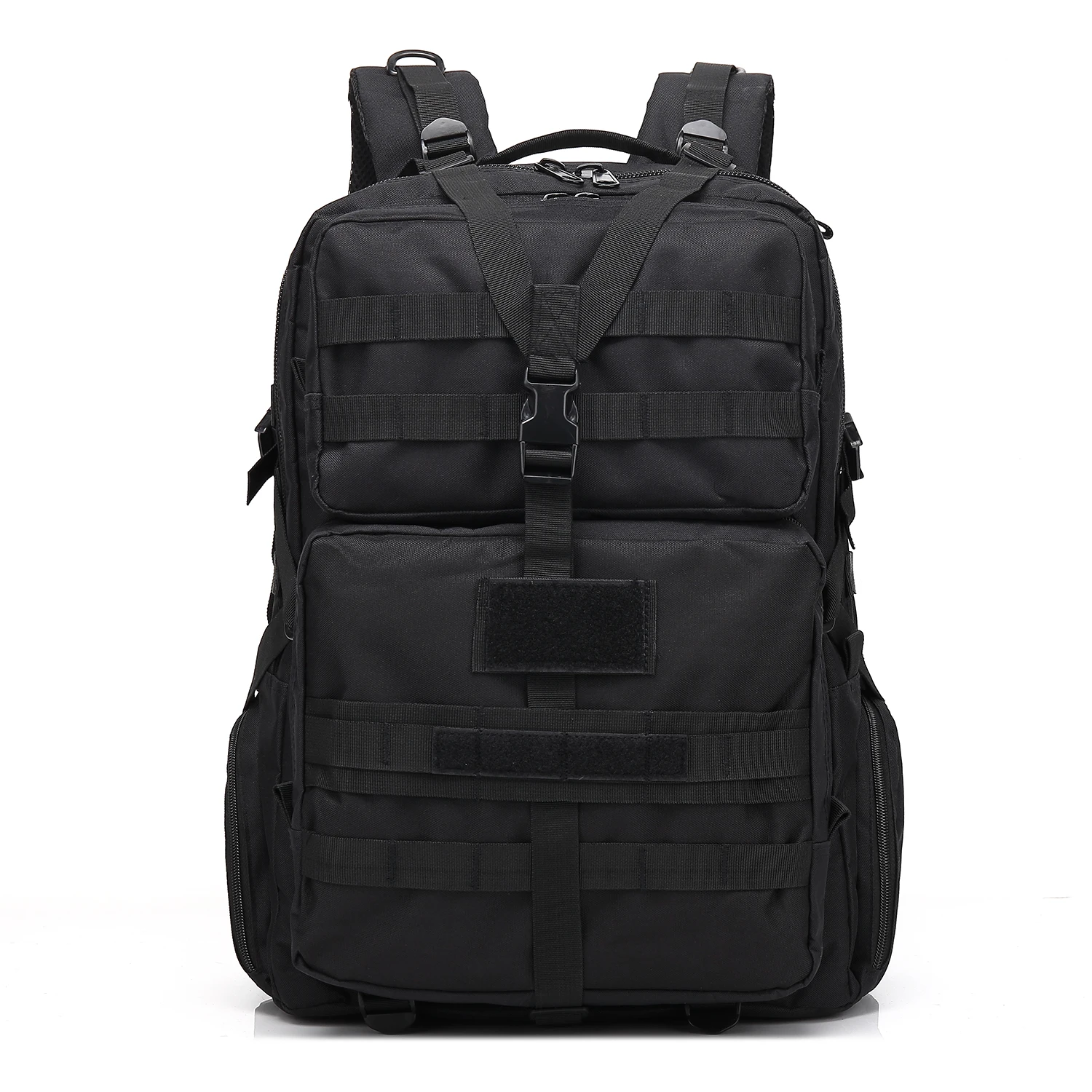

45L Military Tactical Backpack Bag Sports Bag Multifunctional Camouflage Backpack Water Resistant(black)