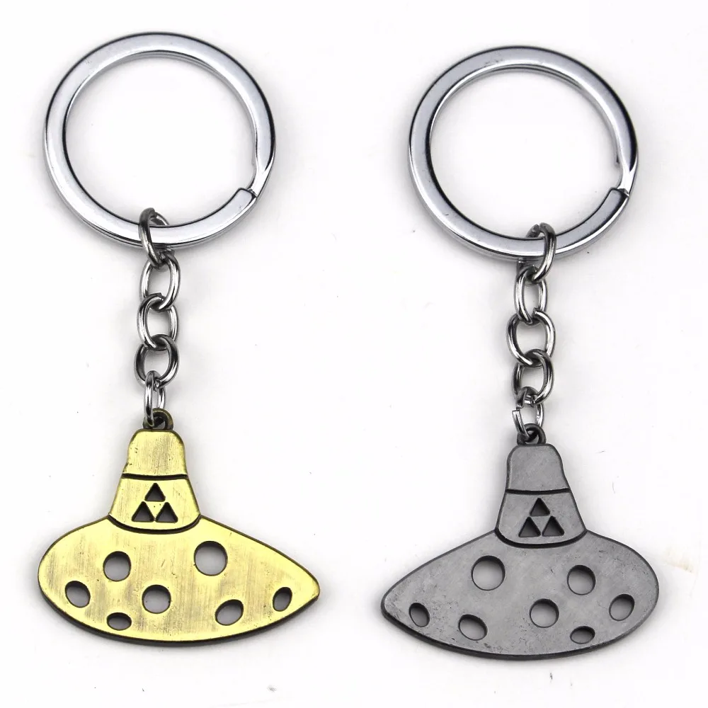 New Game Legend of Zelda Keychain Llaveros Triforce Ocarina Of Time Key