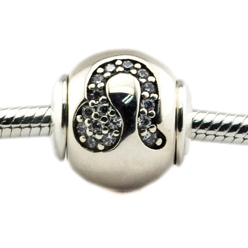 Fits for Pandora Essence Bracelets Leo Charms With Clear Cubic Zirconia