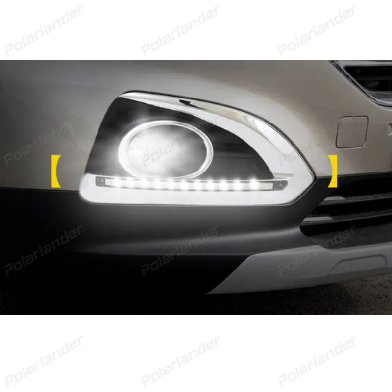 2 pcs auto lamps  For P/eugeot 3008 2013-2015  car styling daytiime running lights