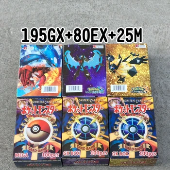 

300 Pcs GX EX MEGA Shining Cards Game Battle Cartes pokemon cards 300pcs Trading Cards Game Children Takara Tomy Pokemon Toy