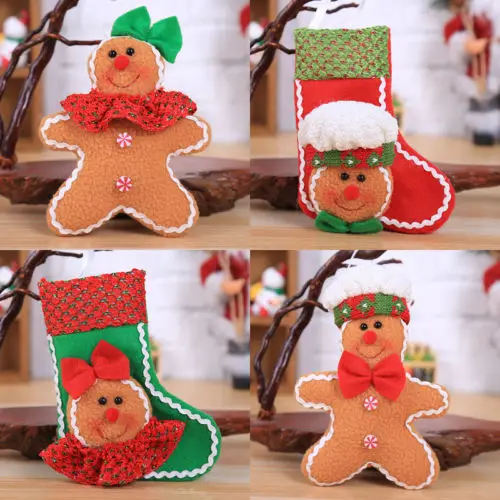 newyear 1pcsset gingerbread man sock man cute christmas ornaments xmas tree hanging decoration in pendant drop ornaments from home garden on - Gingerbread Man Christmas Decorations newyear 1pcsset gingerbread man sock man cute christmas ornaments xmas tree hanging decoration in pendant drop ornaments from home garden on - Gingerbread Man Christmas Decorations