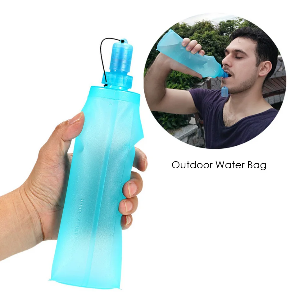 Water Bag 250ml 500ml Folding Hydration Backpack Bexiga Bladder Soft Flask Pack Military Kamp Malzemeleri Camelback Nature Hike Water Bag 250ml 500ml Folding Hydration Backpack Bexiga Bladder Soft Flask Pack Military Kamp Malzemeleri Camelback Nature Hike