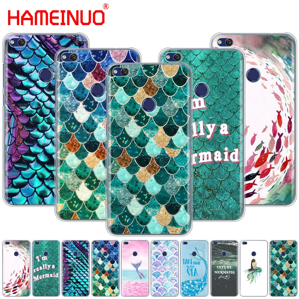 HAMEINUO чехол для телефона с изображением рыбок русалки huawei Ascend P7 P8 P9 P10 P20 lite plus pro G9 G8