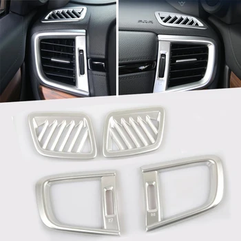 

For Honda CRV CR-V 2017 2018 Interior ABS Chrome Side Air Conditioning Vent AC Outlet Decorative Frame Cover Trims 4PCS