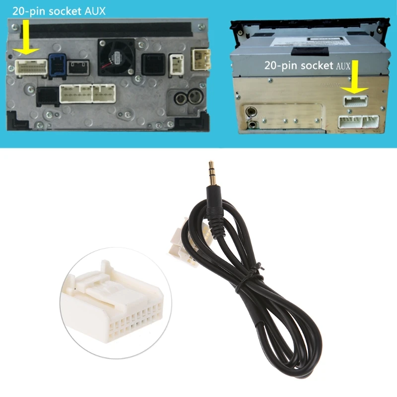 Автомобильный Aux аудио медиа провод к USB адаптер Conector для Toyota RAV4 EZ Verso Camry