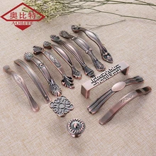 AOBITE – poignées de placard de Style européen, or Rose, Antique, luxe, tiroir, en alliage, pour meubles de cuisine, 377