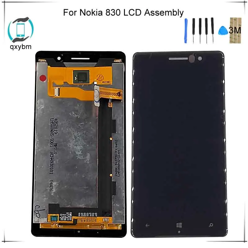 

5.0inch For Nokia Lumia 830 N830 LCD RM-984 Display Digitizer Assembly Touch Screen Tested with free 3M Sticker + tools