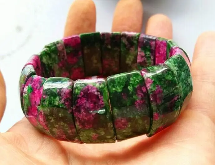 

1PC/Red, green treasure bracelets for men and women fashion natural crystal model bracelet jewelry gifts