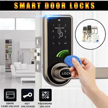 Wireless Invisible Lock Keyless Electronic Anti-thieft Door Lock with 4 Remote Controls without usb conject Wholesale