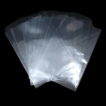 

10*16cm Plastic Clear Flat Top Open Bag Flat Poly Bags Lollipop Packaging Retail Pack Pouch For Event Bakery Bread Cakes Cookies