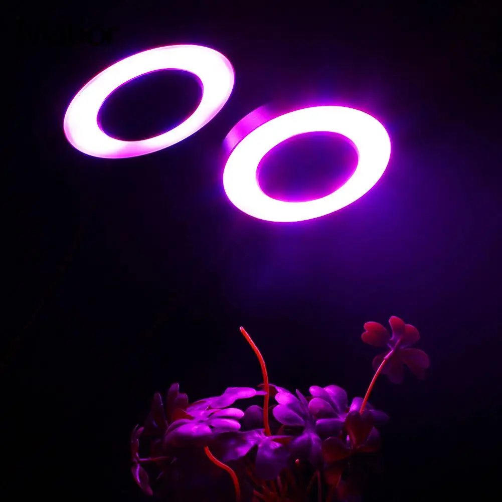 36 светодиодов роста растений лампы клип Dual Head Таймер удаленного рабочего стола растения растут свет