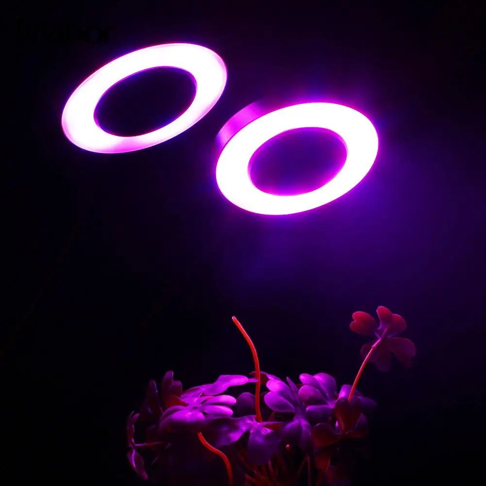 

36LEDs Plant Growth Lamp Clip Dual Head Timer Remote Desktop Plants Grow Light