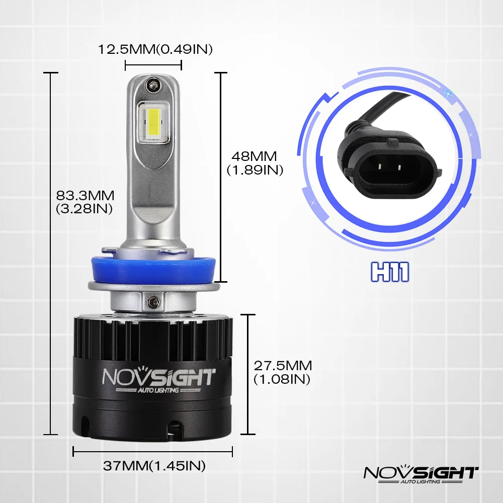 NOVSIGHT супер яркие фары автомобиля H4 высокий низкий пучок H7 Led HB3 hb4 h8 h1 9006 9005 h11 Светодиодная лампа 80 Вт 14400LM авто фары лампы