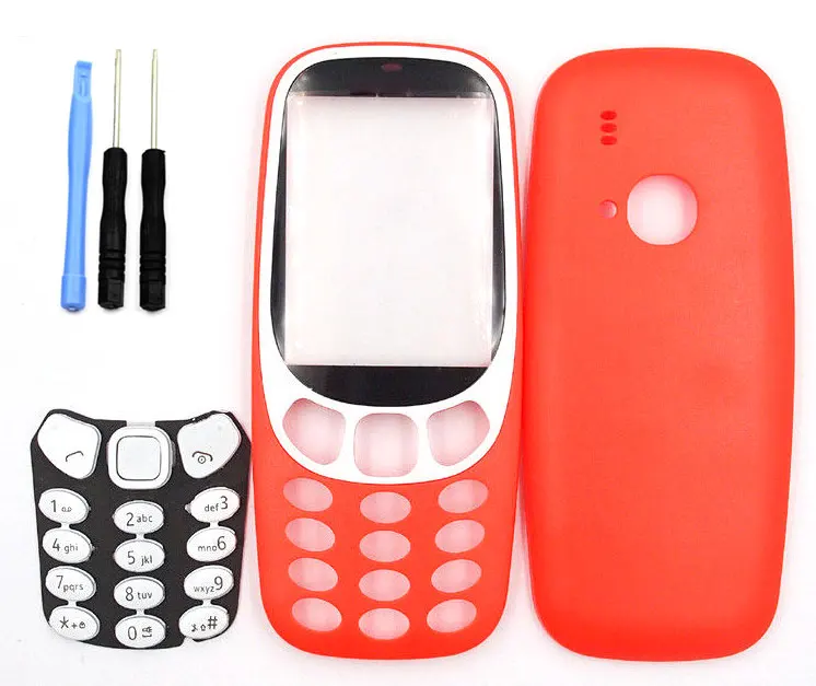 Чехол для корпуса, корпус, корпус батареи, дверной чехол, клавиатура, клавиатура для Nokia 3310 и отвертка, открытый набор инструментов