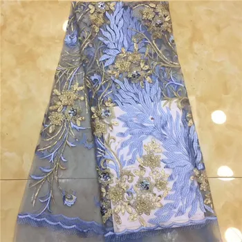 

Elegant lady dress material French tulle net lace fabric for fashion lady PDN103(5yards/lot) many color