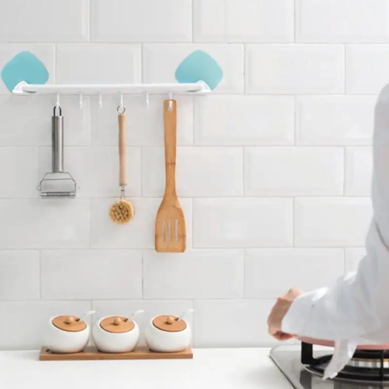 New hot Seamless Glue Hooks Strong sucker Hooks Bathroom Walls Seamless