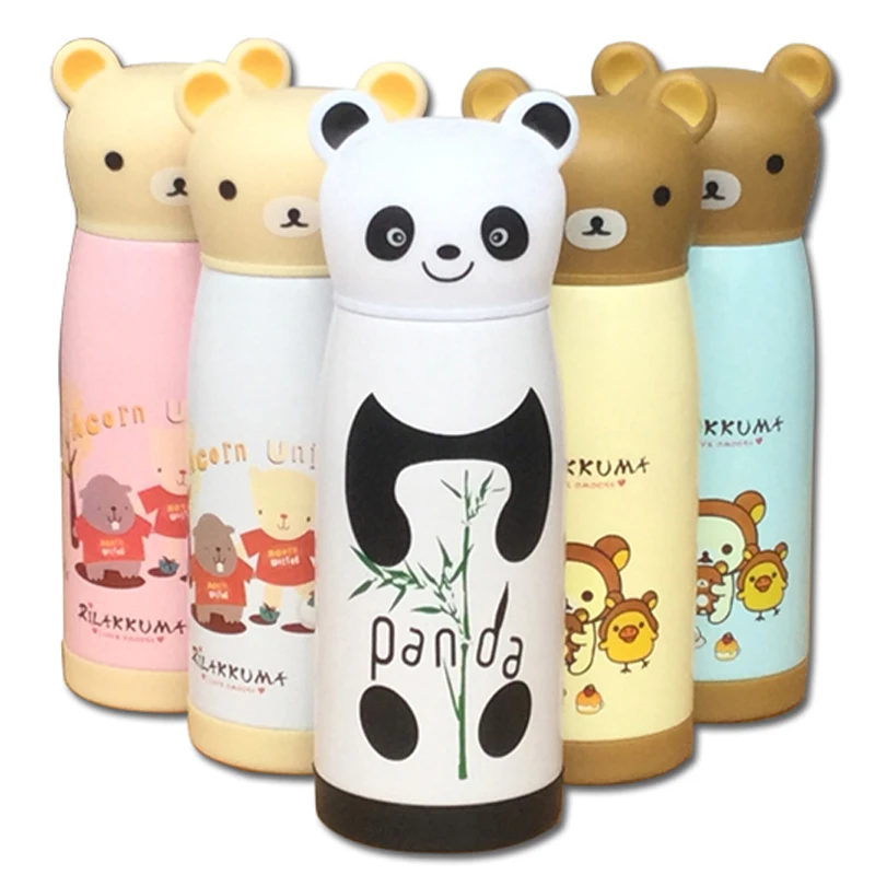 Stainless Steel Vacuum Flask, Insulated Tumbler, Thermo Mug, Thermal Bottle, Panda Shaped Thermo Bottle, 350ml